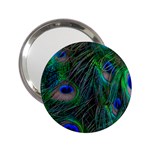 Beautiful Peacock Feathers 2.25  Handbag Mirrors Front