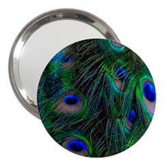 Beautiful Peacock Feathers 3  Handbag Mirrors by Ravend