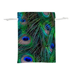 Beautiful Peacock Feathers Lightweight Drawstring Pouch (s) by Ravend