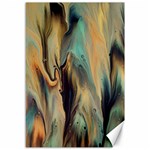 Abstract Painting In Colored Paints Canvas 12  x 18  11.88 x17.36  Canvas - 1