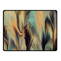 Abstract Painting In Colored Paints Fleece Blanket (small)