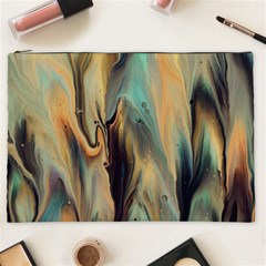 Abstract Painting In Colored Paints Cosmetic Bag (xxl)