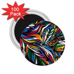 Tropical Monstera Pattern Leaf 2.25  Magnets (100 pack)  Front