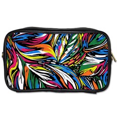 Tropical Monstera Pattern Leaf Toiletries Bag (two Sides) by Ravend