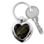 Leaves Nature Art Design Pattern Key Chain (Heart) Front