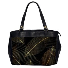 Leaves Nature Art Design Pattern Oversize Office Handbag by Ravend