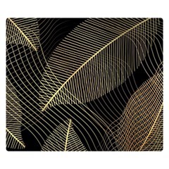 Leaves Nature Art Design Pattern Double Sided Flano Blanket (small)  by Ravend