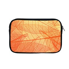 Orange Leaf Texture Pattern Apple Macbook Pro 13  Zipper Case by Ravend