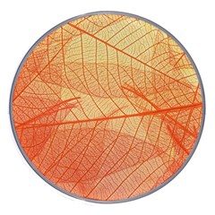 Orange Leaf Texture Pattern Wireless Charger