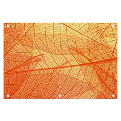 Orange Leaf Texture Pattern Banner and Sign 6  x 4 