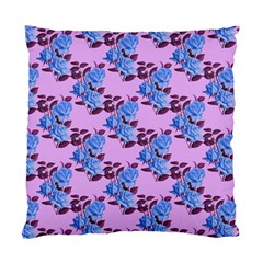 Roses Flowers Background Leaves Standard Cushion Case (one Side) by Ravend