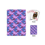 Roses Flowers Background Leaves Playing Cards Single Design (Mini) Back