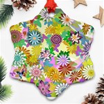 Illustration-pattern-abstract Snowflake Ornament (Two Sides) Front