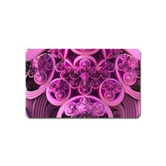 Fractal-math-geometry-visualization Pink Magnet (name Card) by Pakrebo