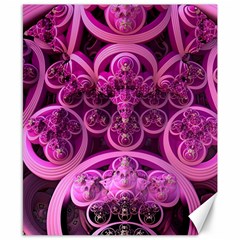 Fractal-math-geometry-visualization Pink Canvas 8  X 10  by Pakrebo