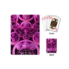 Fractal-math-geometry-visualization Pink Playing Cards Single Design (mini)