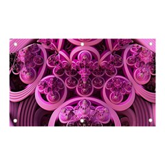 Fractal-math-geometry-visualization Pink Banner And Sign 5  X 3  by Pakrebo