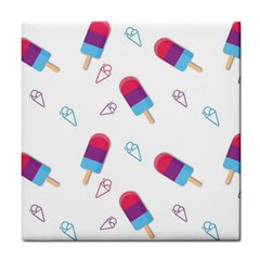 Ice Cream Popsicles Wallpaper Tile Coaster