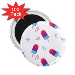 Ice Cream Popsicles Wallpaper 2.25  Magnets (100 pack) 