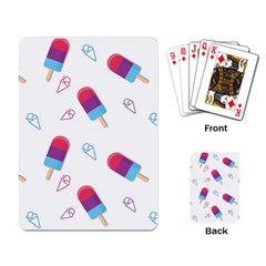 Ice Cream Popsicles Wallpaper Playing Cards Single Design (Rectangle)