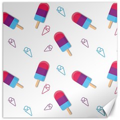 Ice Cream Popsicles Wallpaper Canvas 16  x 16 