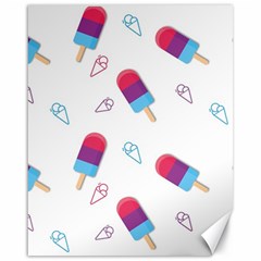 Ice Cream Popsicles Wallpaper Canvas 16  x 20 