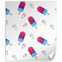 Ice Cream Popsicles Wallpaper Canvas 20  x 24 