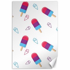 Ice Cream Popsicles Wallpaper Canvas 24  x 36 