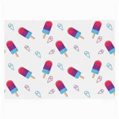 Ice Cream Popsicles Wallpaper Large Glasses Cloth (2 Sides)