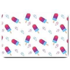 Ice Cream Popsicles Wallpaper Large Doormat 