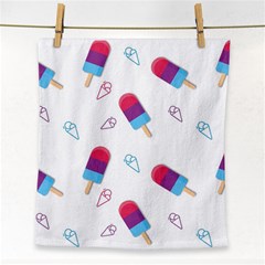 Ice Cream Popsicles Wallpaper Face Towel