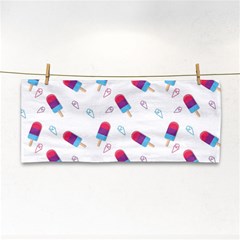 Ice Cream Popsicles Wallpaper Hand Towel