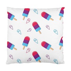 Ice Cream Popsicles Wallpaper Standard Cushion Case (Two Sides)