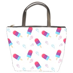 Ice Cream Popsicles Wallpaper Bucket Bag