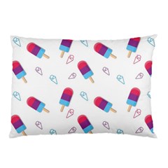 Ice Cream Popsicles Wallpaper Pillow Case by Ravend