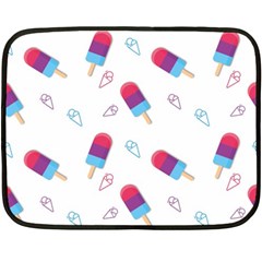 Ice Cream Popsicles Wallpaper Fleece Blanket (Mini)