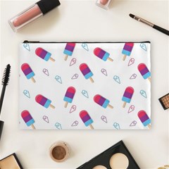 Ice Cream Popsicles Wallpaper Cosmetic Bag (Large)