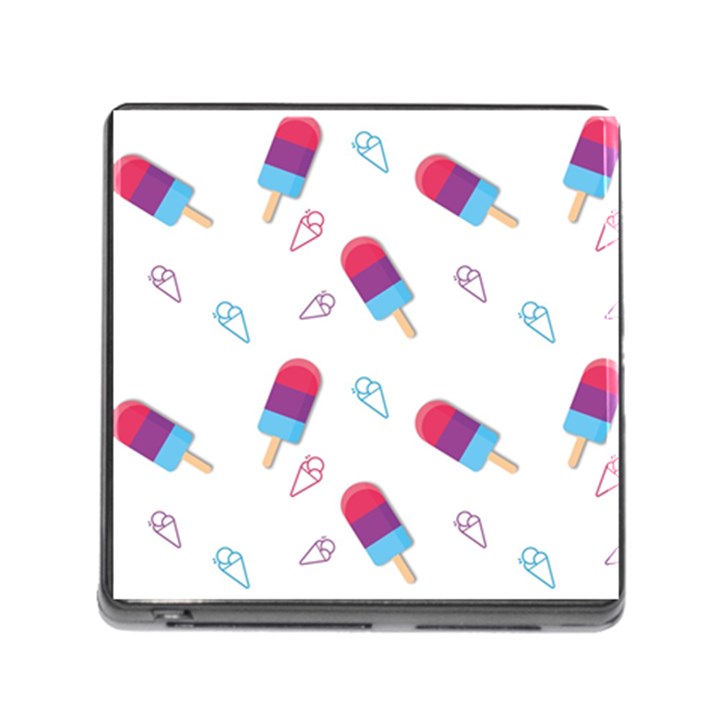 Ice Cream Popsicles Wallpaper Memory Card Reader (Square 5 Slot)