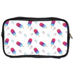 Ice Cream Popsicles Wallpaper Toiletries Bag (One Side)