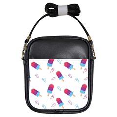 Ice Cream Popsicles Wallpaper Girls Sling Bag