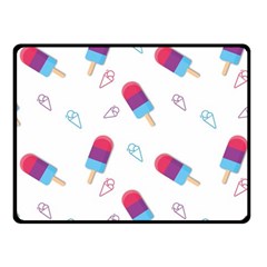 Ice Cream Popsicles Wallpaper Fleece Blanket (Small)