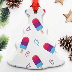 Ice Cream Popsicles Wallpaper Ornament (Christmas Tree) 