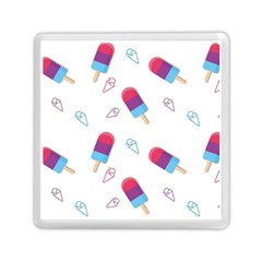 Ice Cream Popsicles Wallpaper Memory Card Reader (Square)