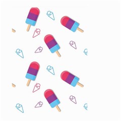 Ice Cream Popsicles Wallpaper Small Garden Flag (Two Sides)