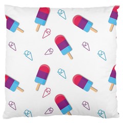 Ice Cream Popsicles Wallpaper Standard Flano Cushion Case (One Side)