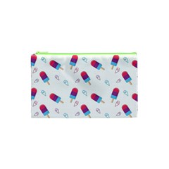 Ice Cream Popsicles Wallpaper Cosmetic Bag (XS)