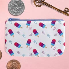 Ice Cream Popsicles Wallpaper Large Coin Purse