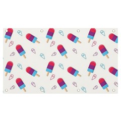 Ice Cream Popsicles Wallpaper Banner and Sign 7  x 4 