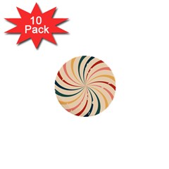 Swirl Star Pattern Texture Old 1  Mini Buttons (10 Pack)  by Ravend