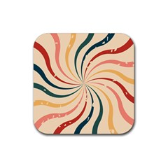 Swirl Star Pattern Texture Old Rubber Coaster (square) by Ravend